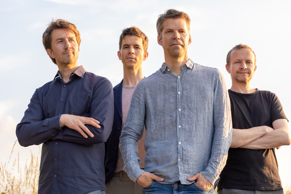 Fotosession mit dem Quartett um Hervé Jeanne